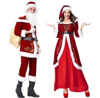 Mr & Mrs Santa Claus Cosplay Dress Set Couple Set