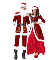Mr & Mrs Santa Claus Cosplay Dress Set Couple Set