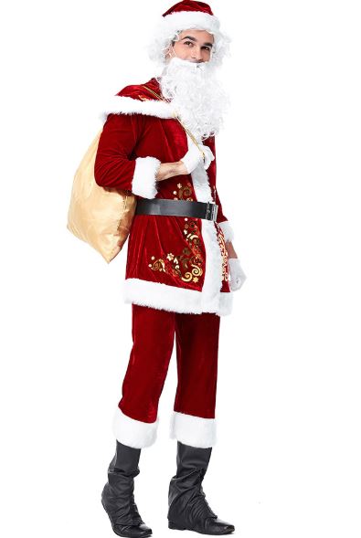 Mr Santa Claus Cosplay Men's Set