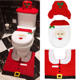Christmas Toilet Seat Cover 3 pcs set
