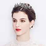 Hair Accessories - Baroque Style Crystal Tiara