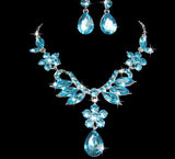 Women's Jewelry Set Rhinestone Necklace Earrings Wedding Party