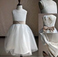 Flower girl laces dress 