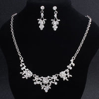 Crystal Necklace Earrings 