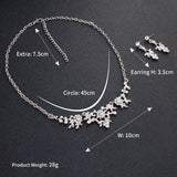 Crystal Necklace Earrings 