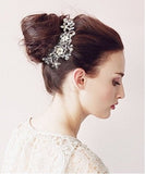 Hair Accessories - Wedding Bridal Rhinestone Pearl Hair Comb