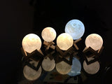 2 Color 3D Lunar Lamp Touch Switch Wedding decoration Bedroom Bookcase Night Light