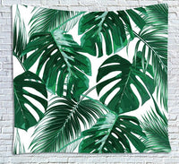 Summer Flower Plant Print Square Beach Picnic Blanket