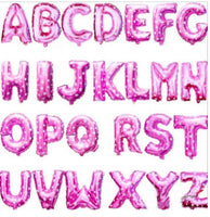 Pink Letter Foil Balloons - Great for Birthday, Party, & Wedding Decor