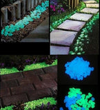 Luminous Cobblestones Pebbles Stones Glow in the Dark Garden Walkway Water Fountain Decorations