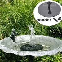 Solar Powered Water Fountain Pump Floating Drifting Panel Pool Pond For Bird Bath Garden