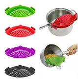 Silicone Multi-function Funnel Strainer Pot Pan Bowl Baking Wash Rice Colander