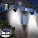 Outdoor Solar Powered Wide Angle Motion Sensor Security Light